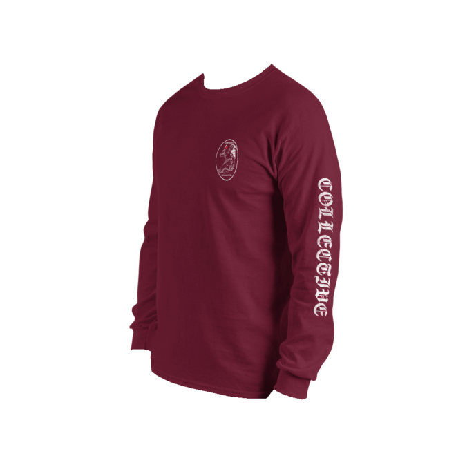 POISONED APPLE LONG SLEEVE – MAROON - Image 2