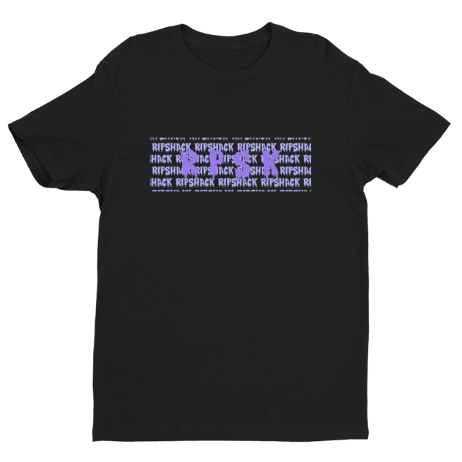ARRAY FITTED T-SHIRT - BLACK & PURPLE - RIPSHACK.CO - STORE